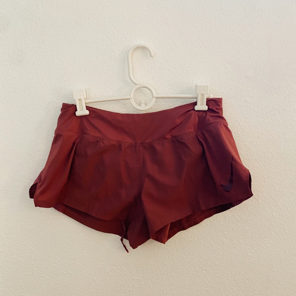 rust pink nike shorts